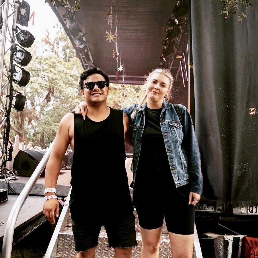 Zoe and Tyler at a concert